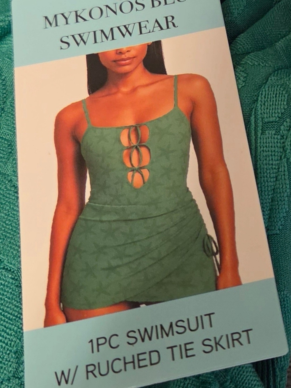 Mykonos Blu One-Piece Swimsuit in Green